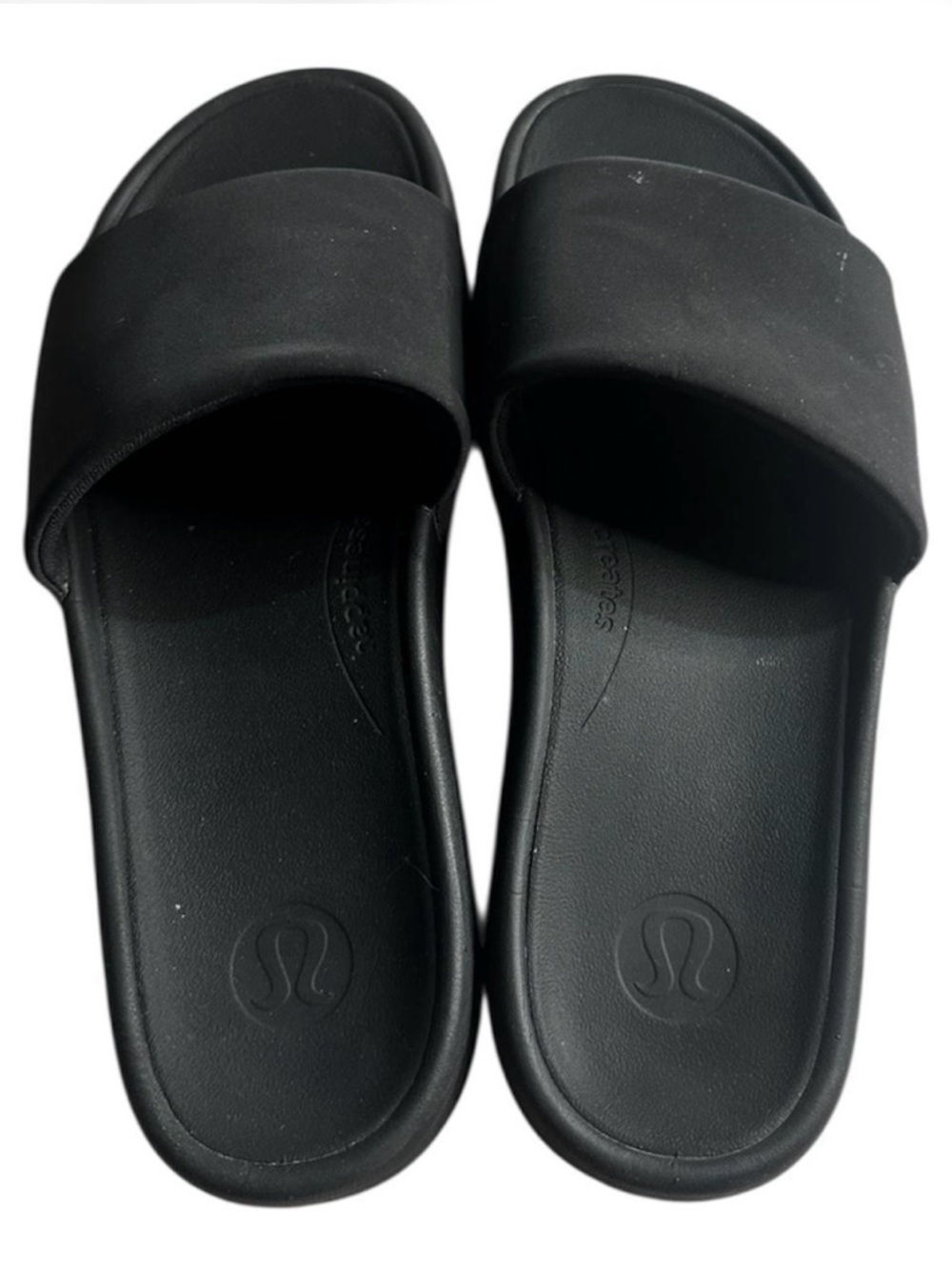 lululemon athletica Black Slide Sandals